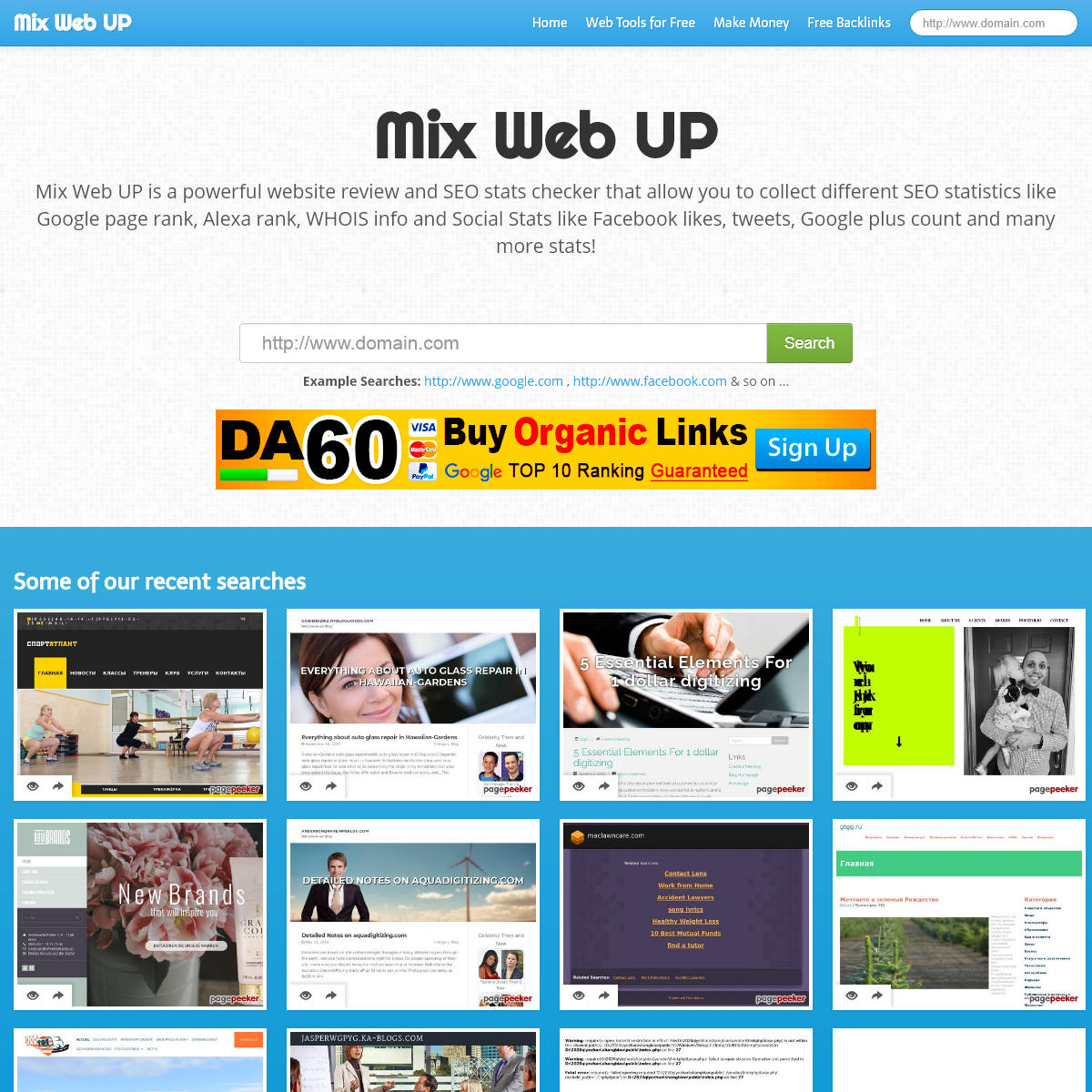 Mix Web Up to full world