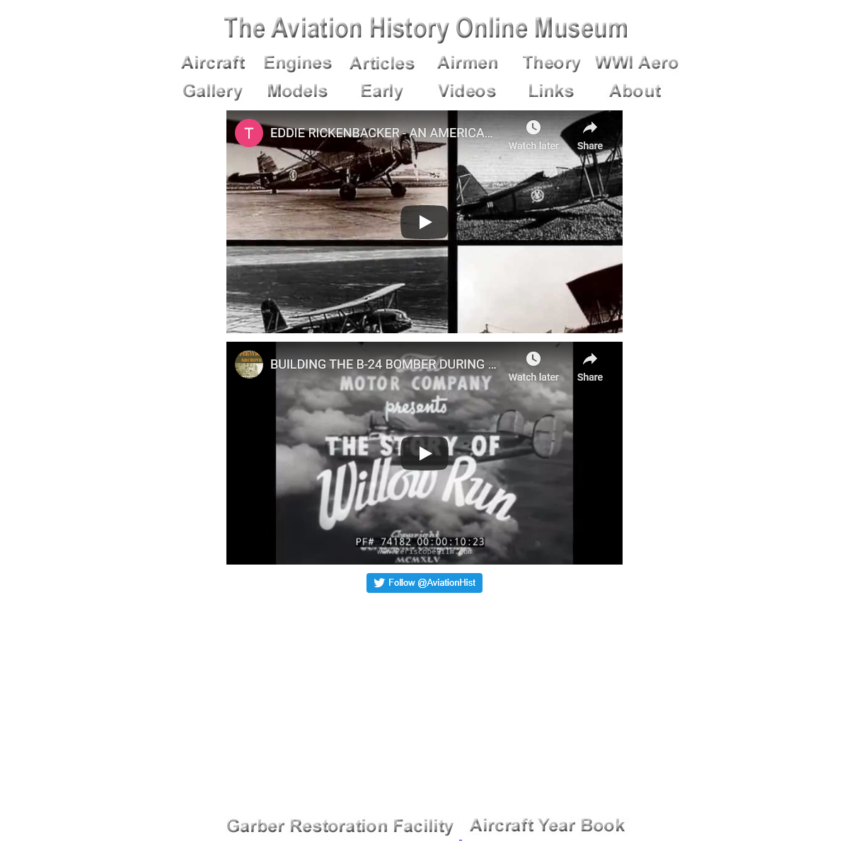 A complete backup of aviation-history.com