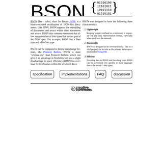 A complete backup of bsonspec.org