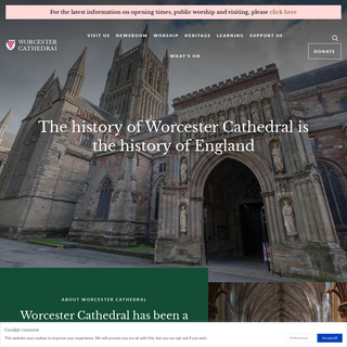 A complete backup of worcestercathedral.co.uk