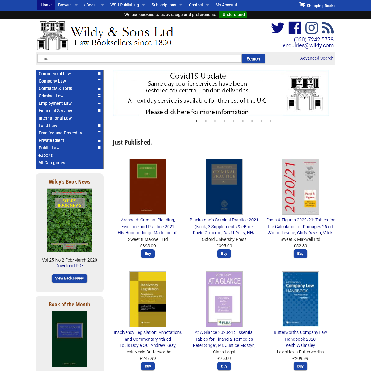 Wildy & Sons Ltd â€” The Worldâ€™s Legal Bookshop - Home