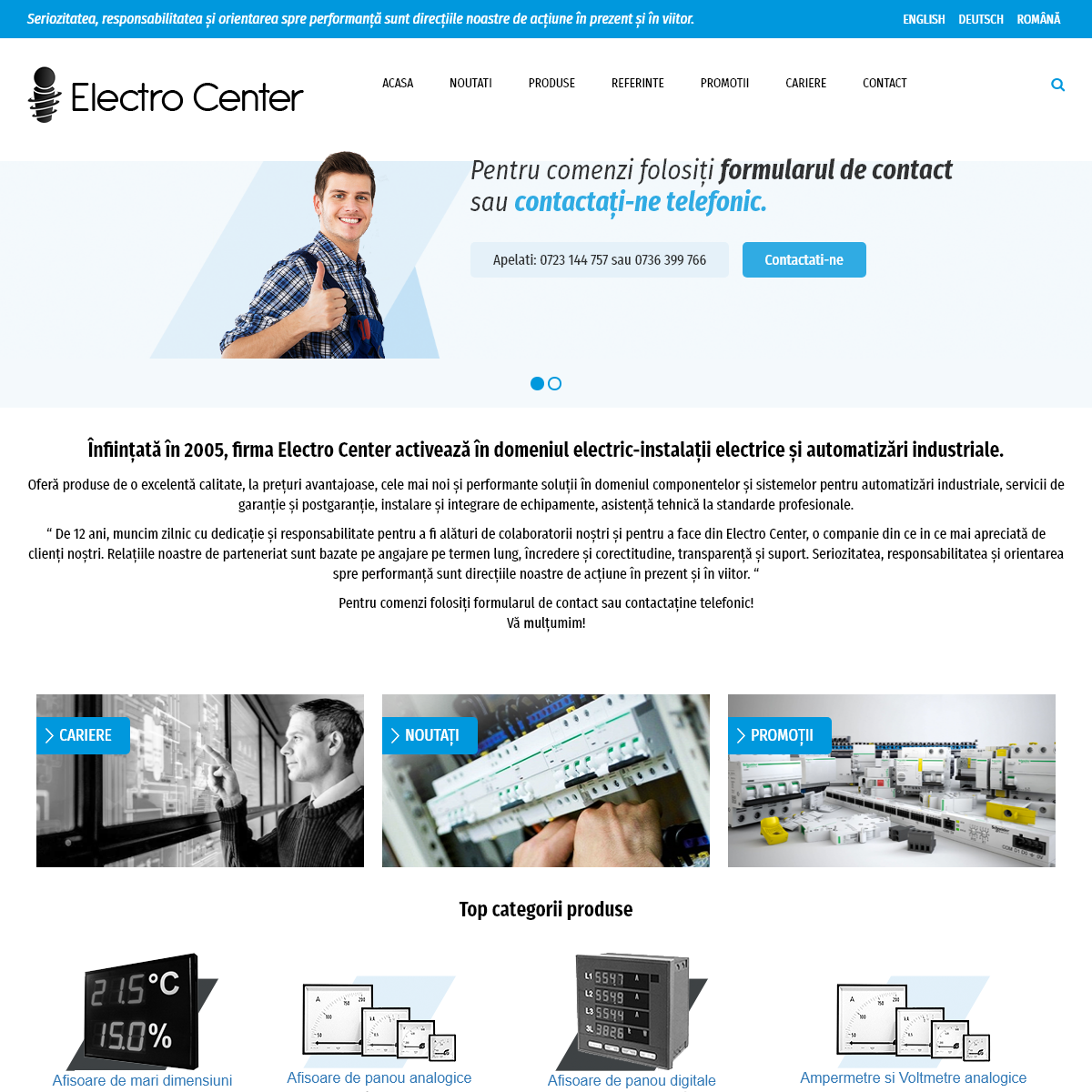 A complete backup of electrocentersm.ro