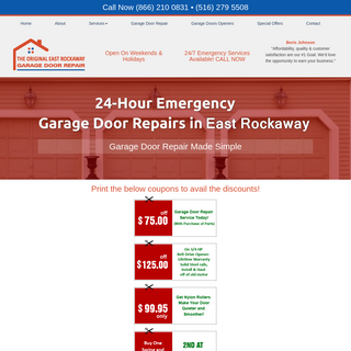 A complete backup of eastrockawaygaragedoorrepair.com