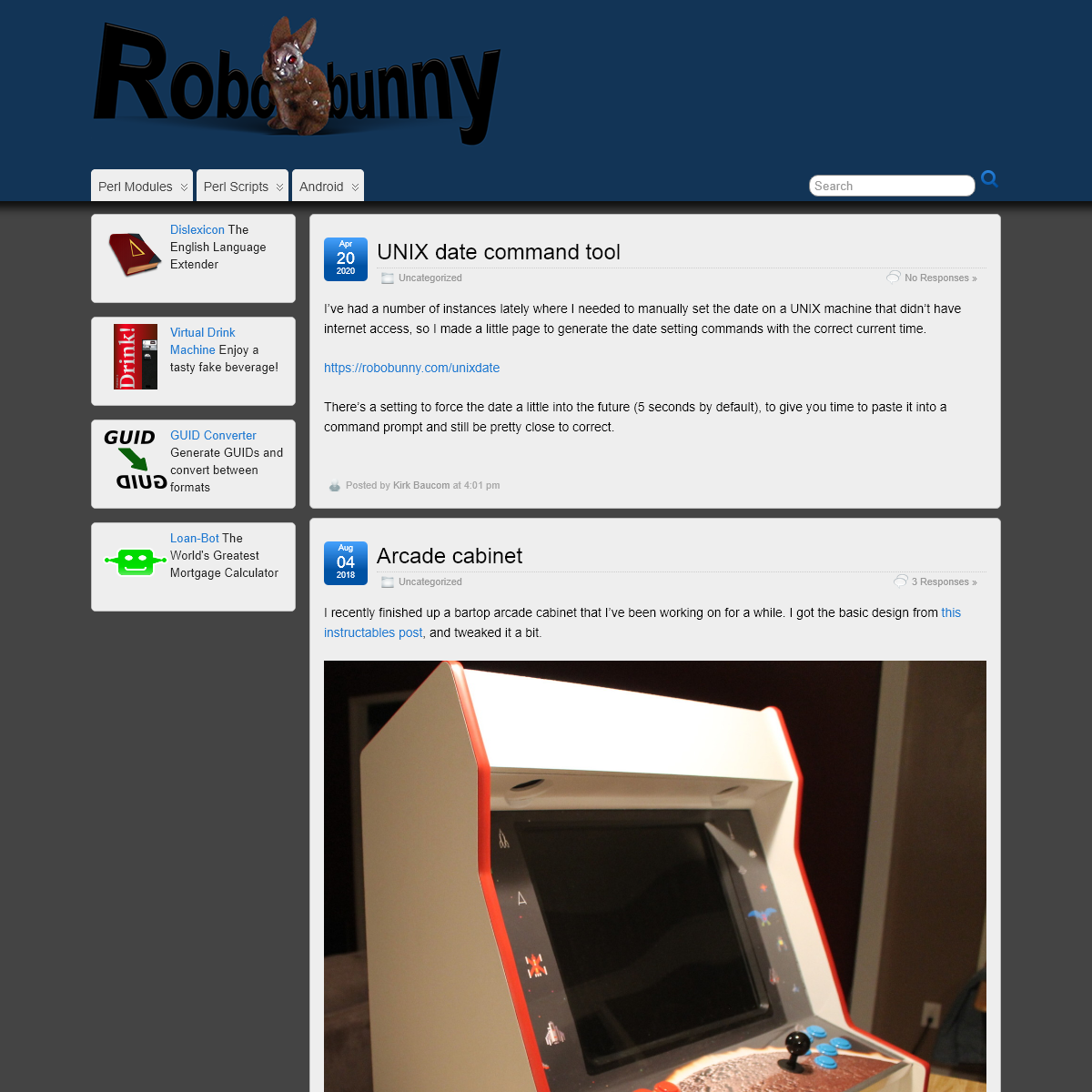 A complete backup of robobunny.com
