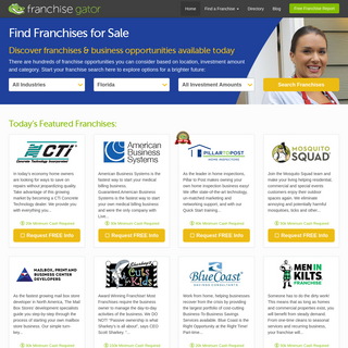 Franchises for Sale & Business Opportunities - FranchiseGator.com