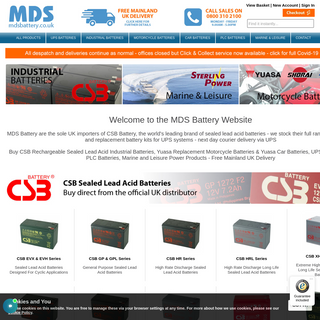 A complete backup of mdsbattery.co.uk