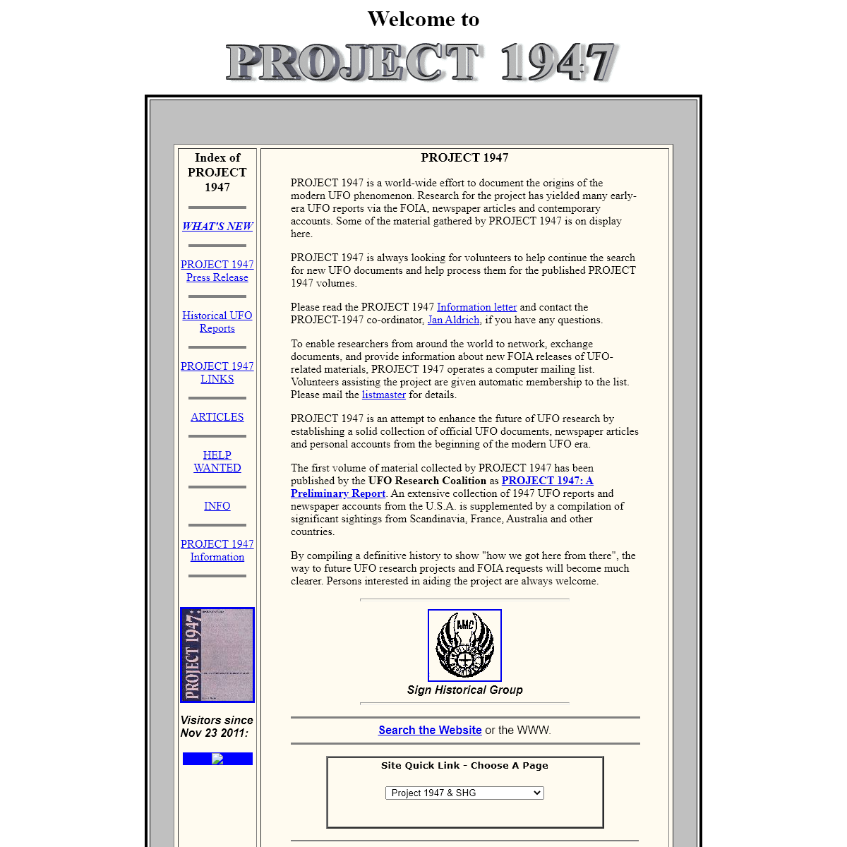A complete backup of project1947.com