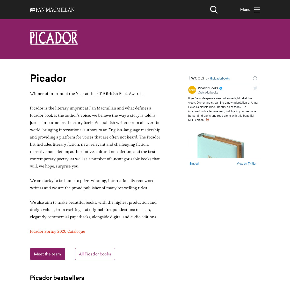 A complete backup of picador.com
