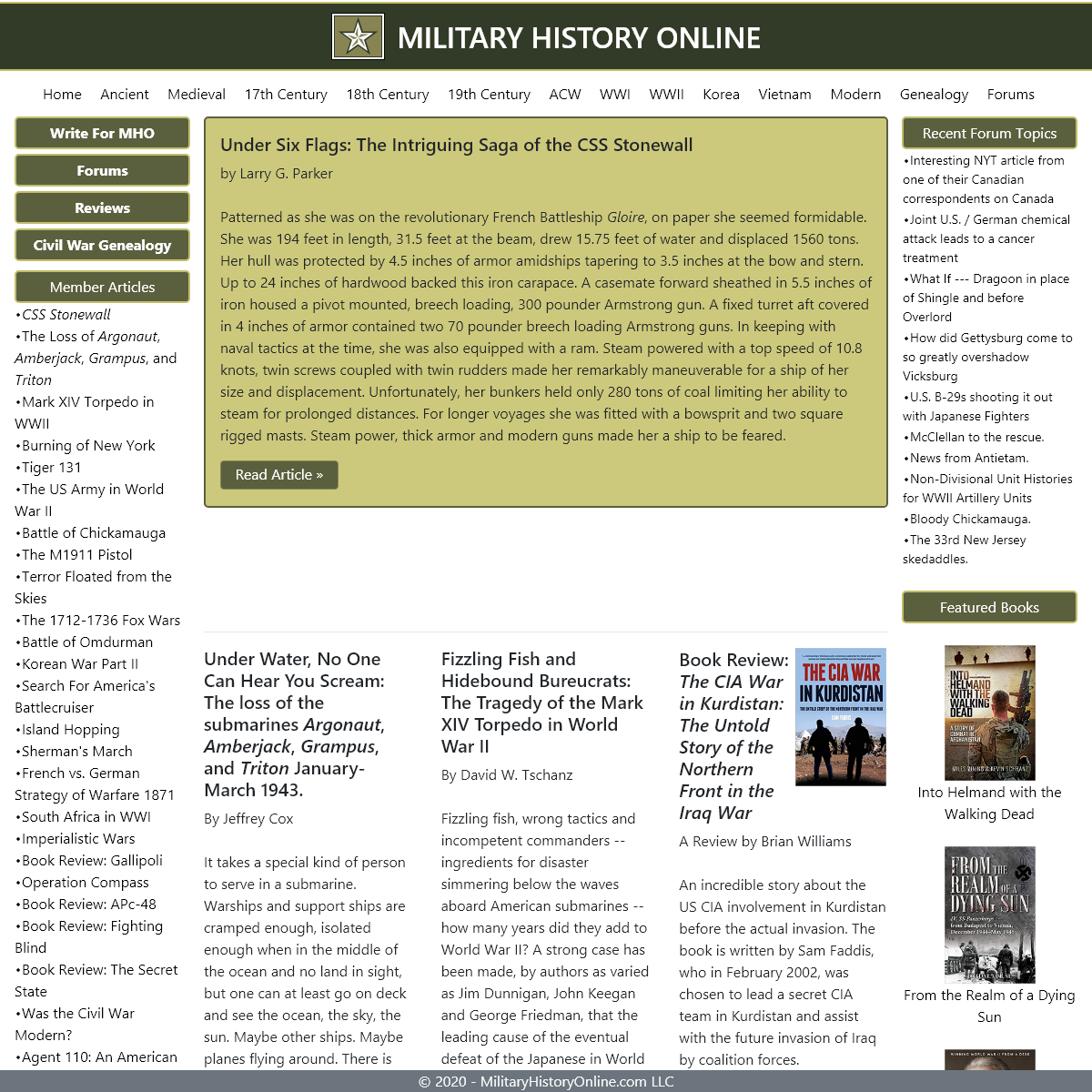 A complete backup of militaryhistoryonline.com