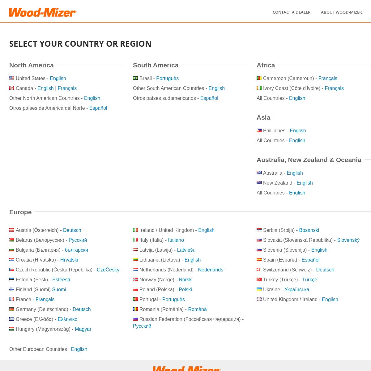 A complete backup of woodmizer.com