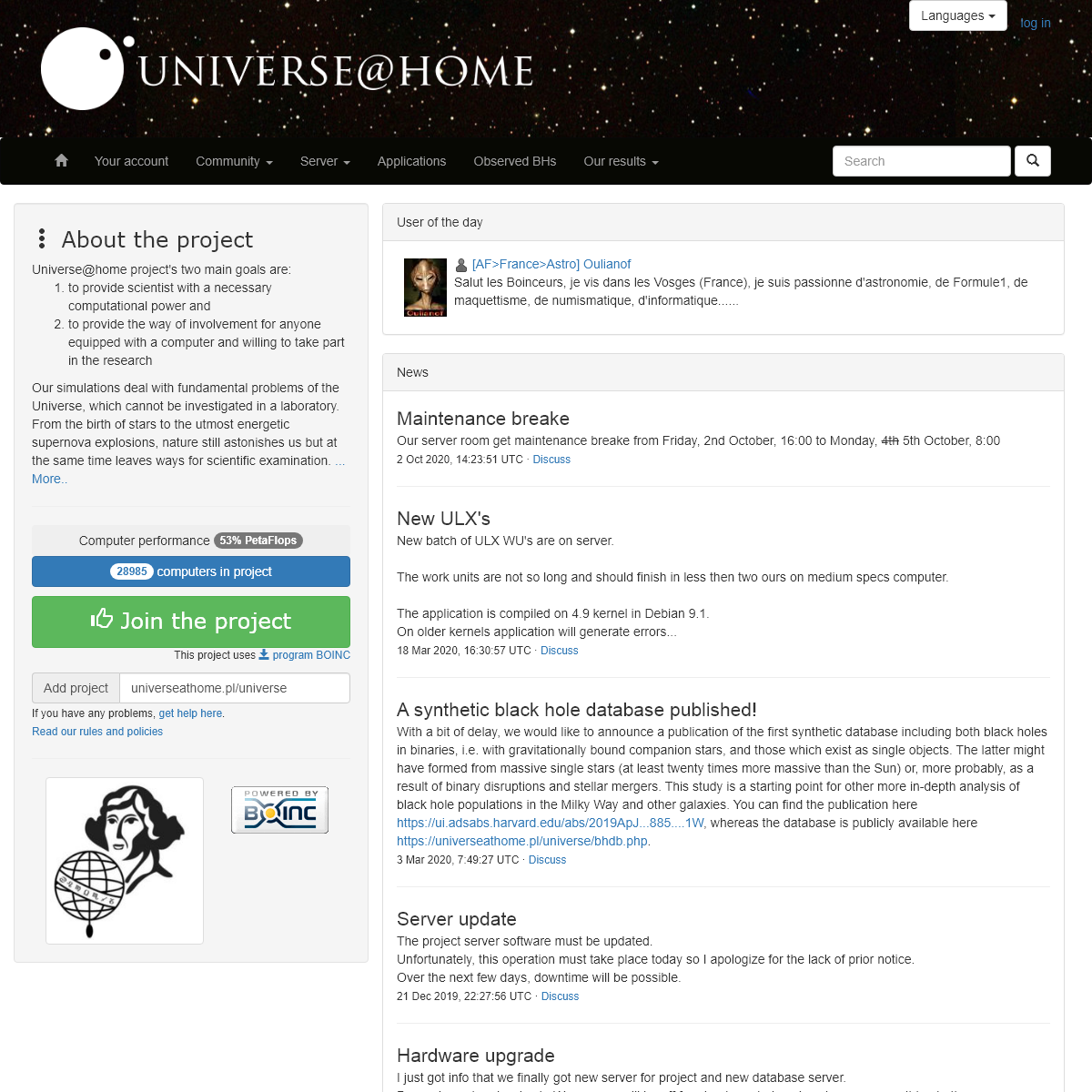A complete backup of universeathome.pl