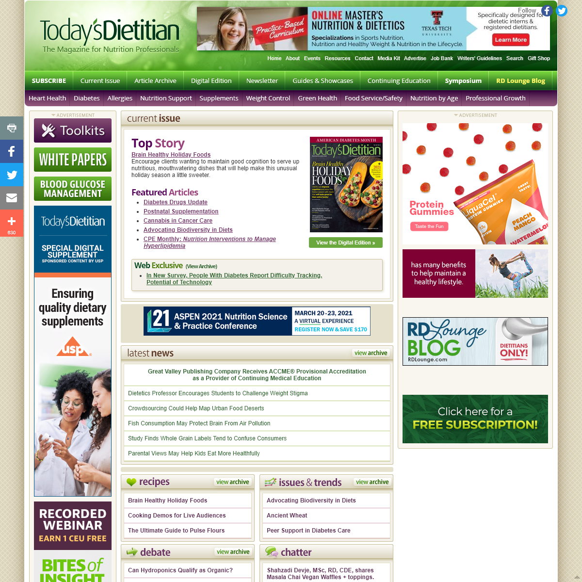 A complete backup of todaysdietitian.com