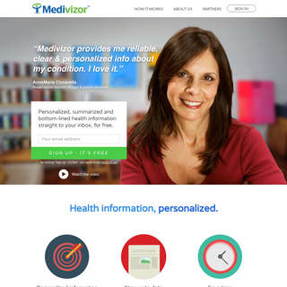 Medivizor - Health information, personalized.