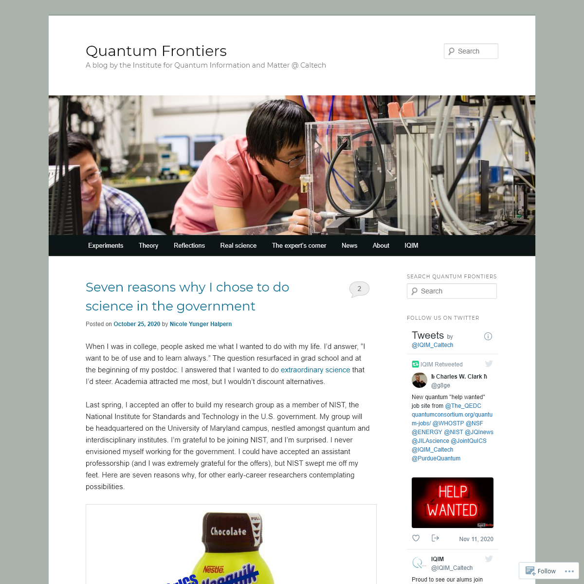 A complete backup of quantumfrontiers.com