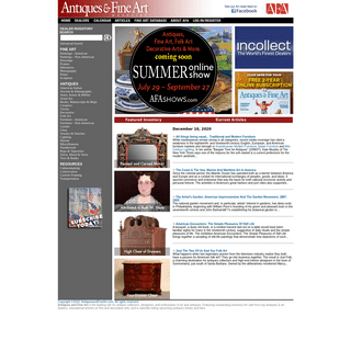 Antiques and Fine Art - The #1 Selling Antiques Magazine