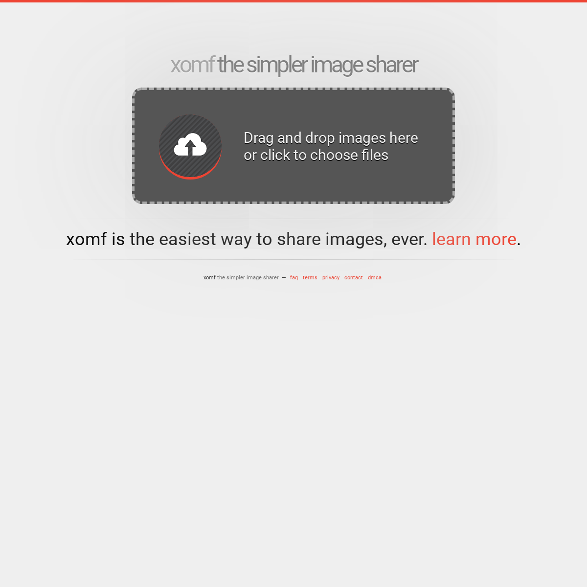 xomf - the simpler image sharer