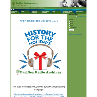 A complete backup of pacificaradioarchives.org