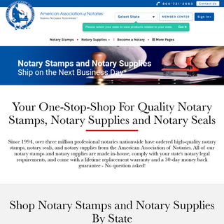 Notary Stamp - American Assoc. of Notaries