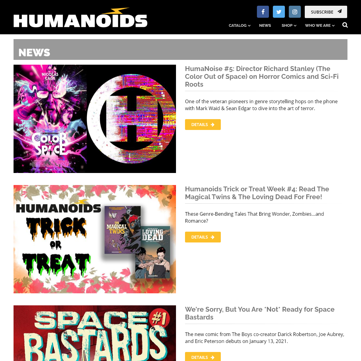 A complete backup of humanoids.com