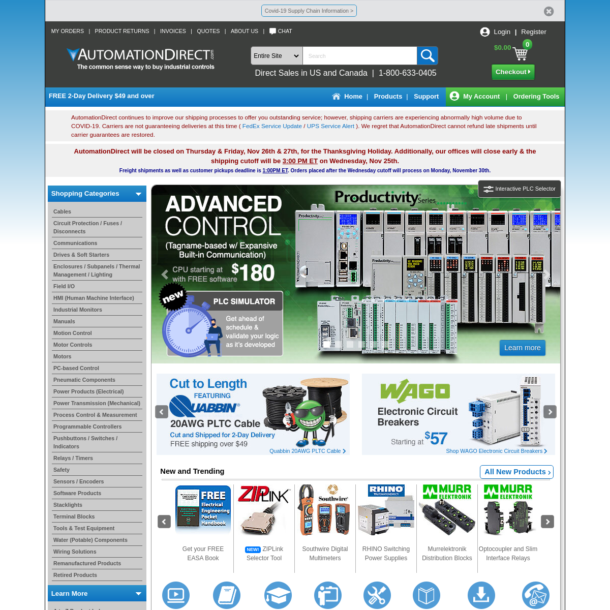 A complete backup of automationdirect.com
