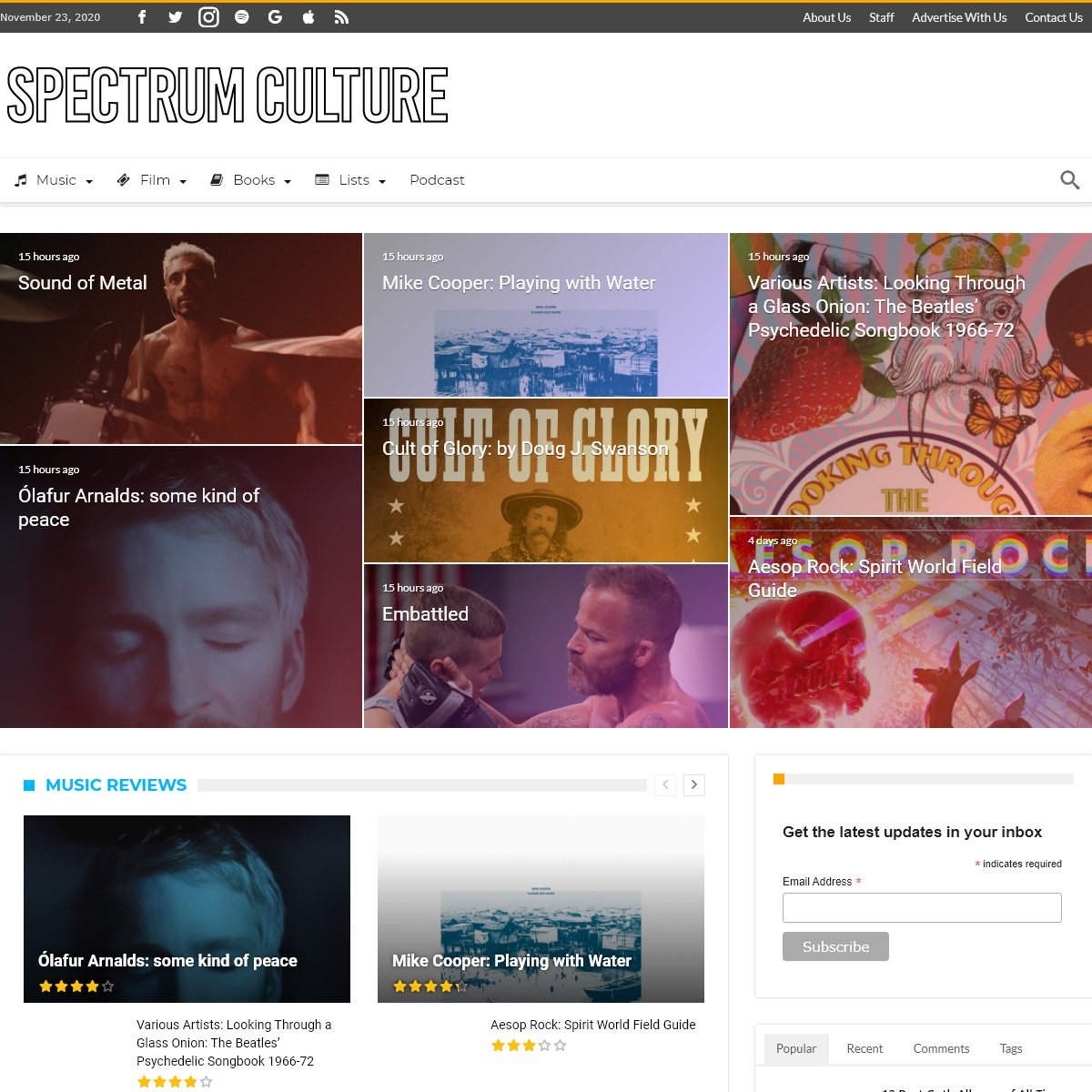 A complete backup of spectrumculture.com