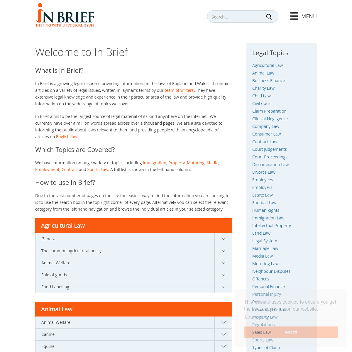 In Brief- The Legal Information Site