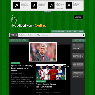 Football Fans Online - Football Talk, News and Rumours from football fans