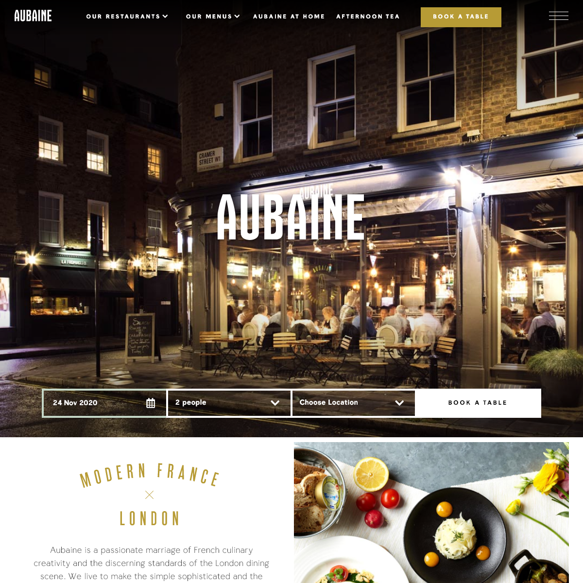 French Restaurants - London - Aubaine - Home