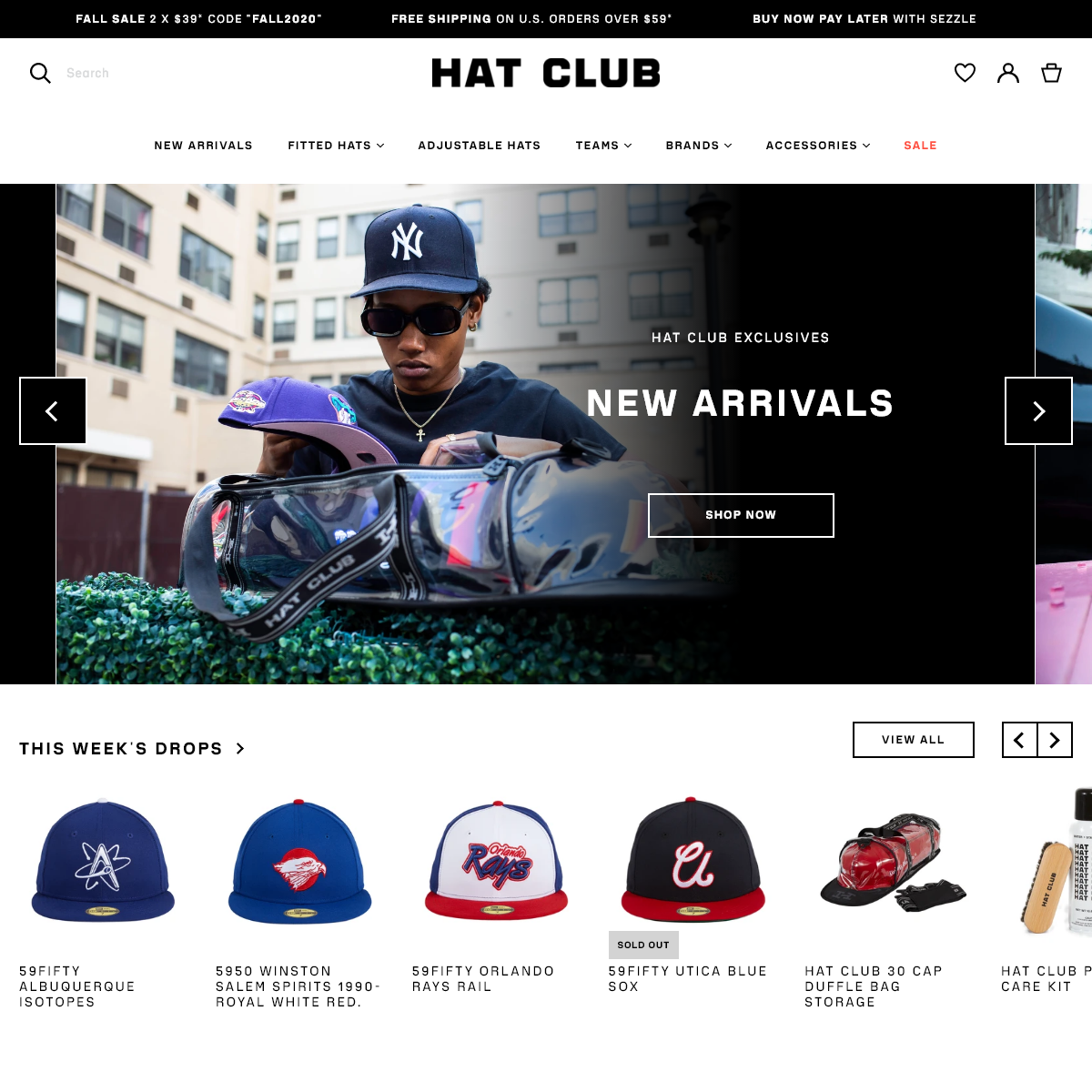 New Era 59Fifty Caps, Snapbacks, Team Hats - Hat Club