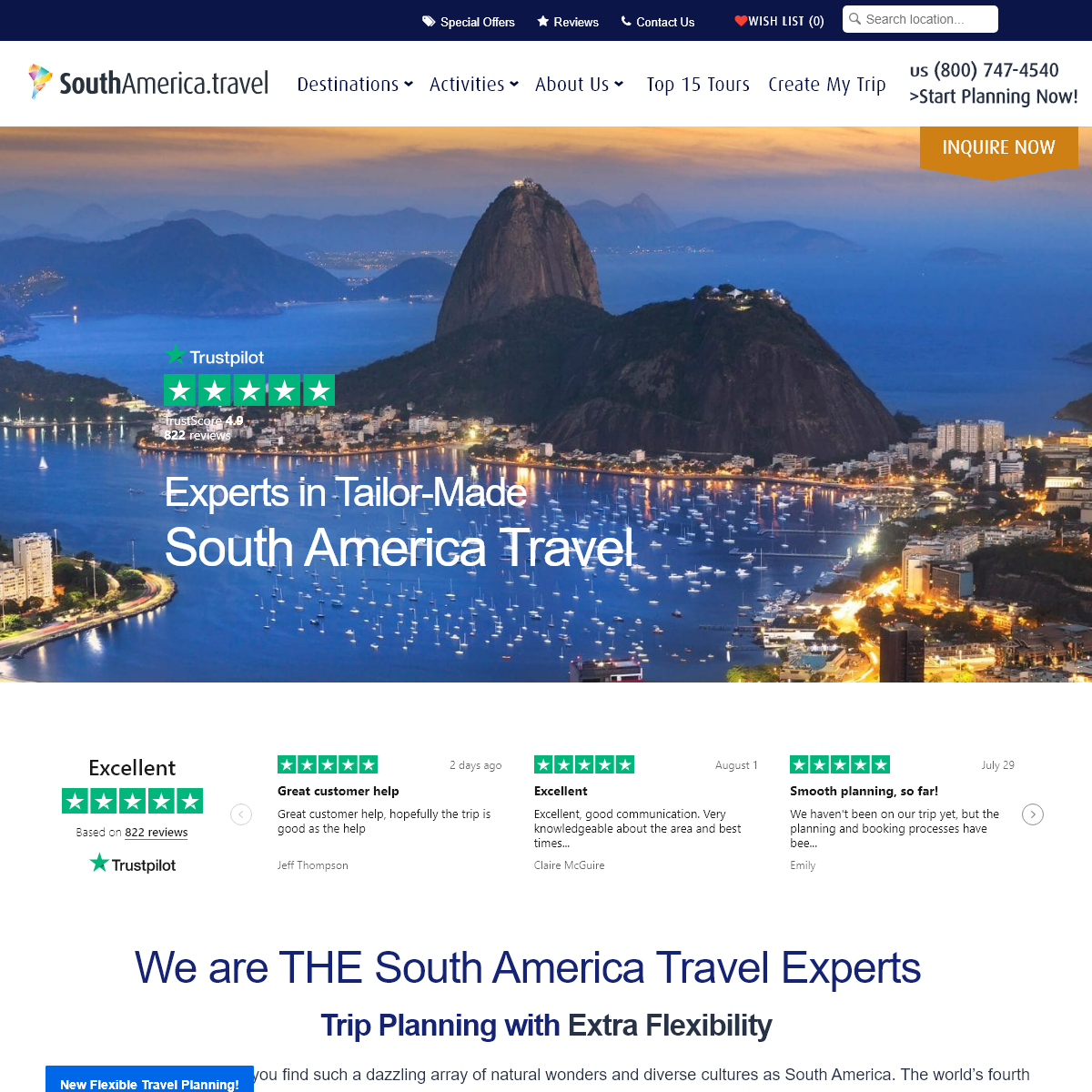 A complete backup of southamerica.travel
