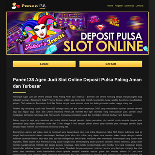 Panen138 - Daftar Agen Judi Slot Online, Judi Casino Tepercaya Indonesia