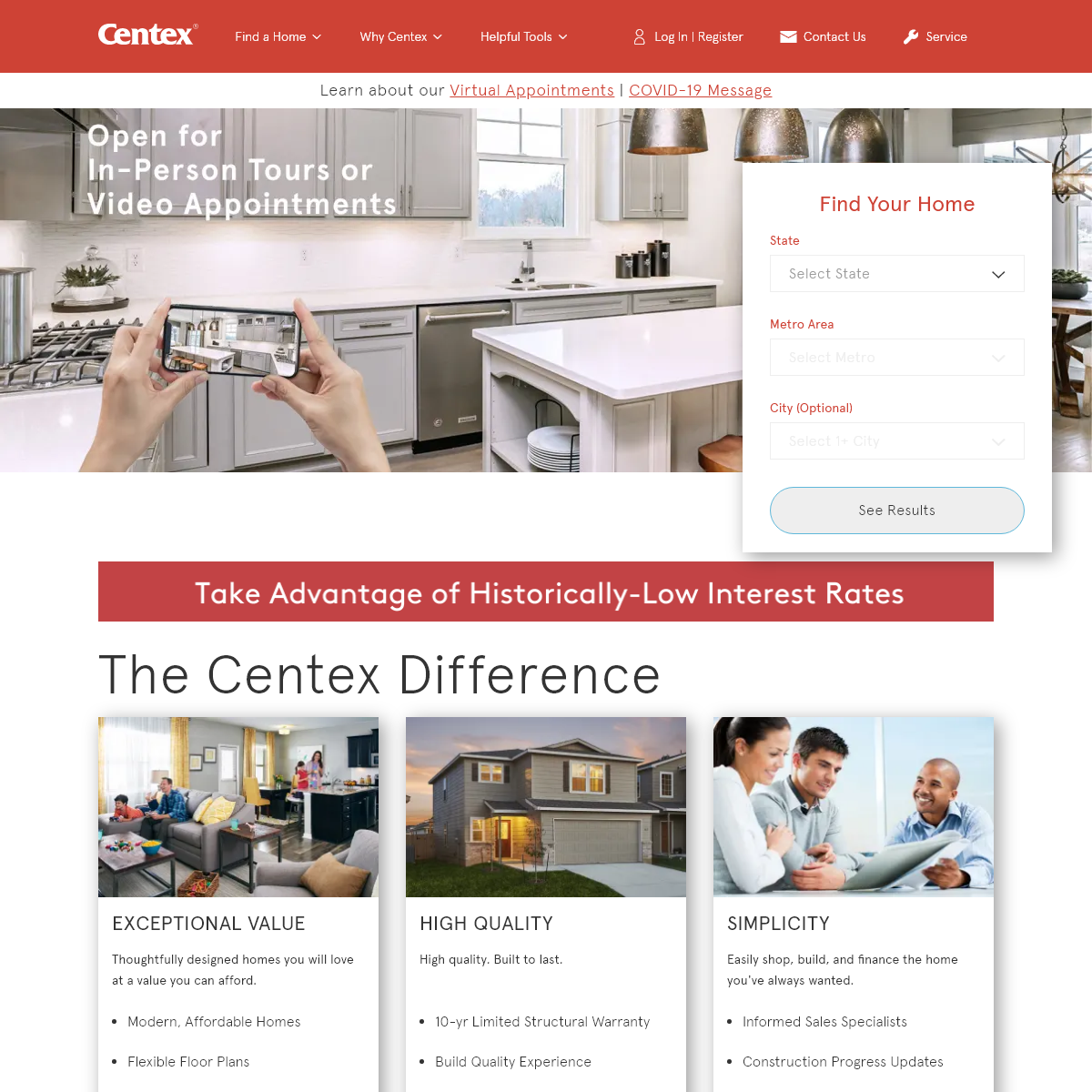 A complete backup of centex.com