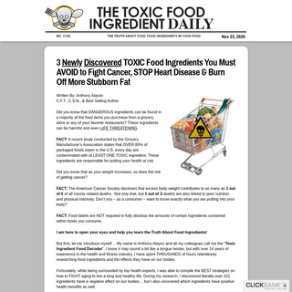 A complete backup of 101toxicfoodingredients.com