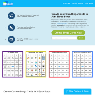A complete backup of bingocardcreator.com