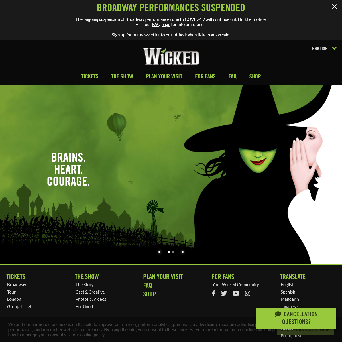 A complete backup of wickedthemusical.com