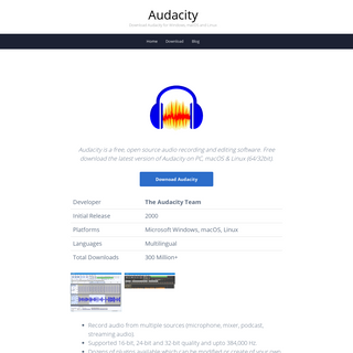 A complete backup of audacity.onl