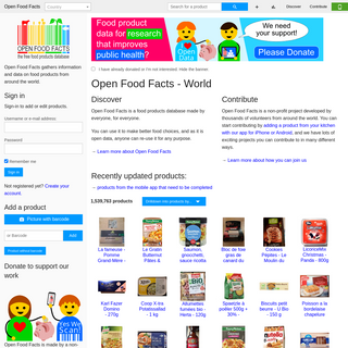 A complete backup of openfoodfacts.org
