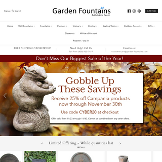 A complete backup of garden-fountains.com