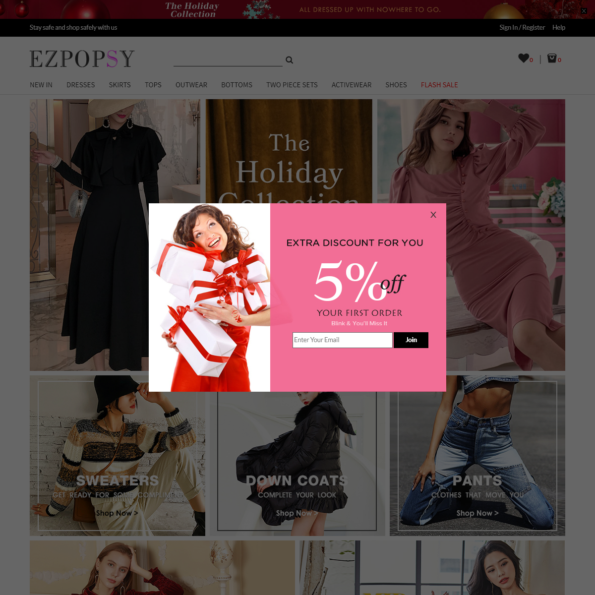 Women`s Fashion Clothing Online Free Shipping - Ezpopsy.com
