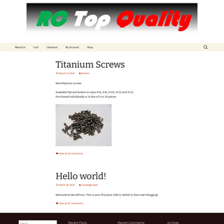 A complete backup of rctopquality.com