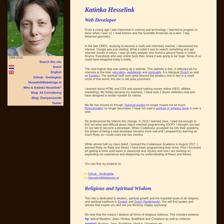Katinka Hesselink Web Developer