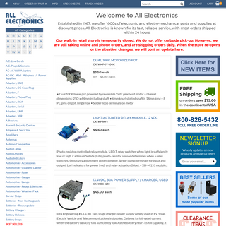 A complete backup of allelectronics.com