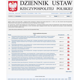 A complete backup of dziennikustaw.gov.pl
