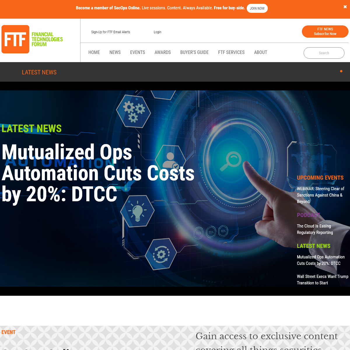 FTF News - Financial Technologies Forum