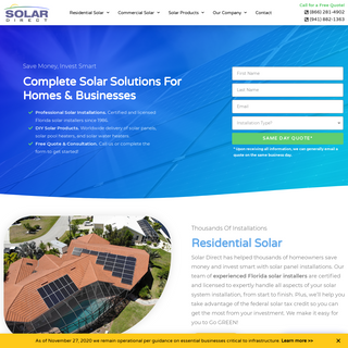 A complete backup of solardirect.com