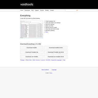 A complete backup of voidtools.com
