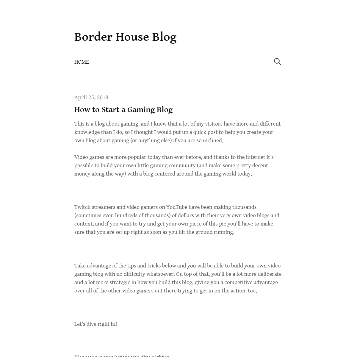 A complete backup of borderhouseblog.com