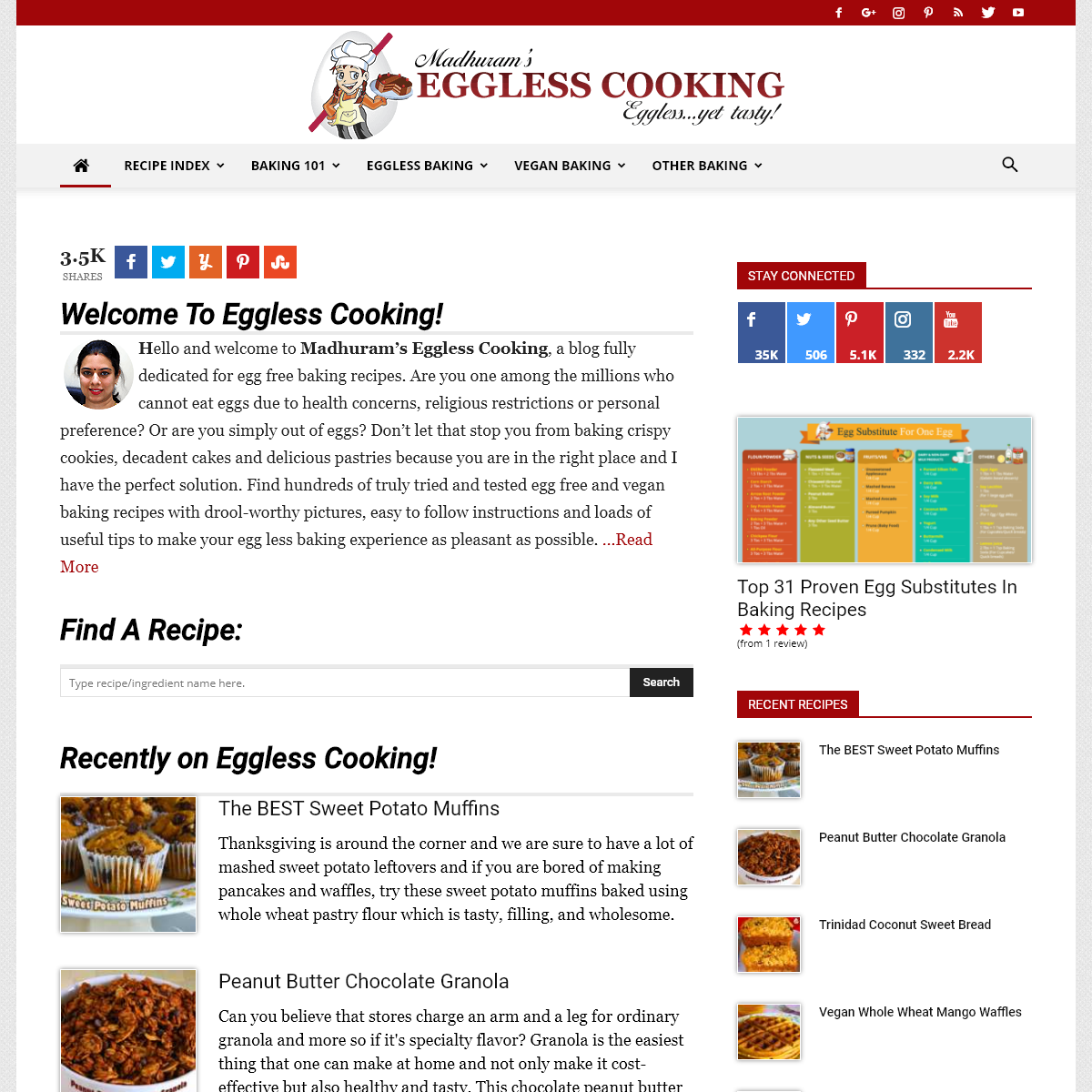 A complete backup of egglesscooking.com