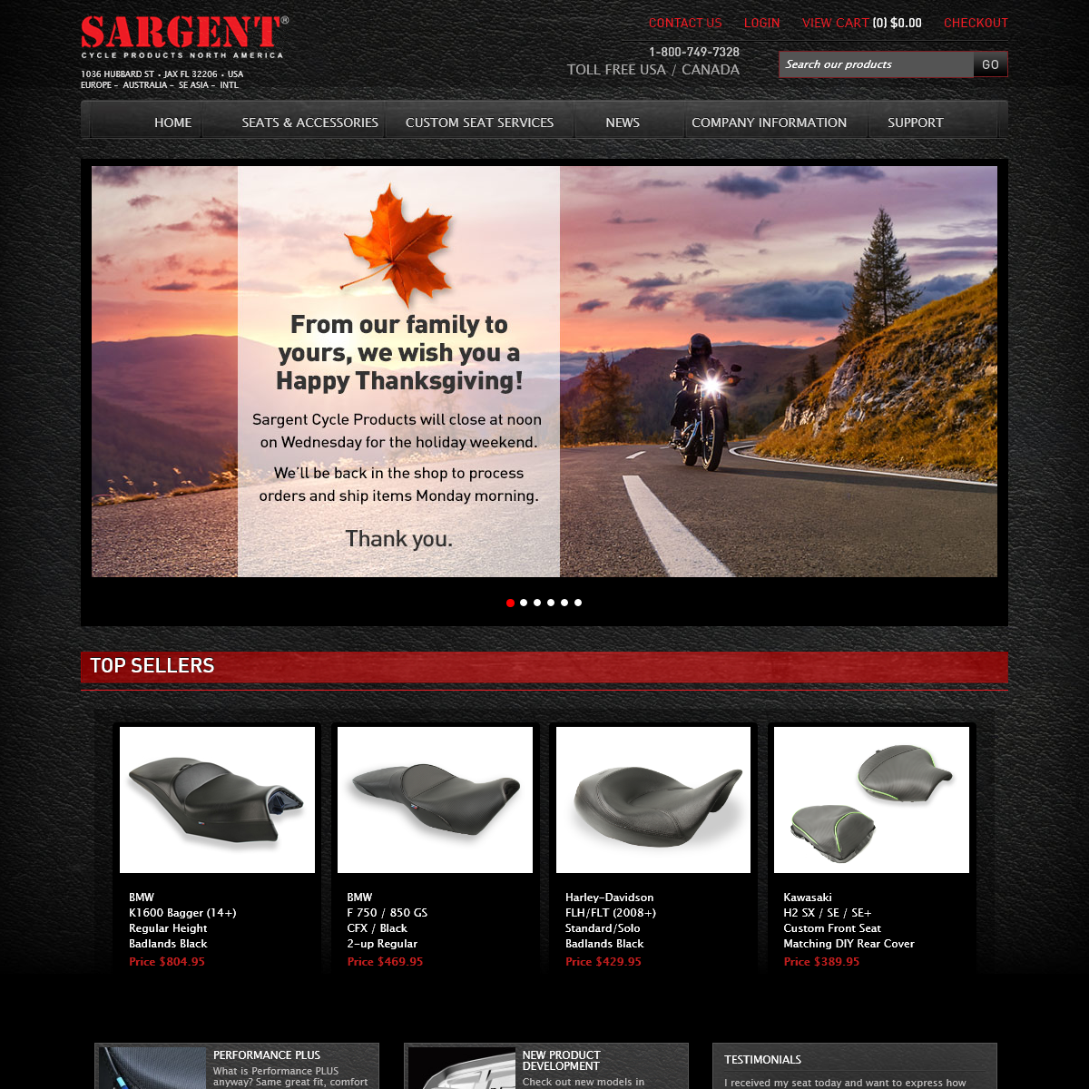 A complete backup of sargentcycle.com