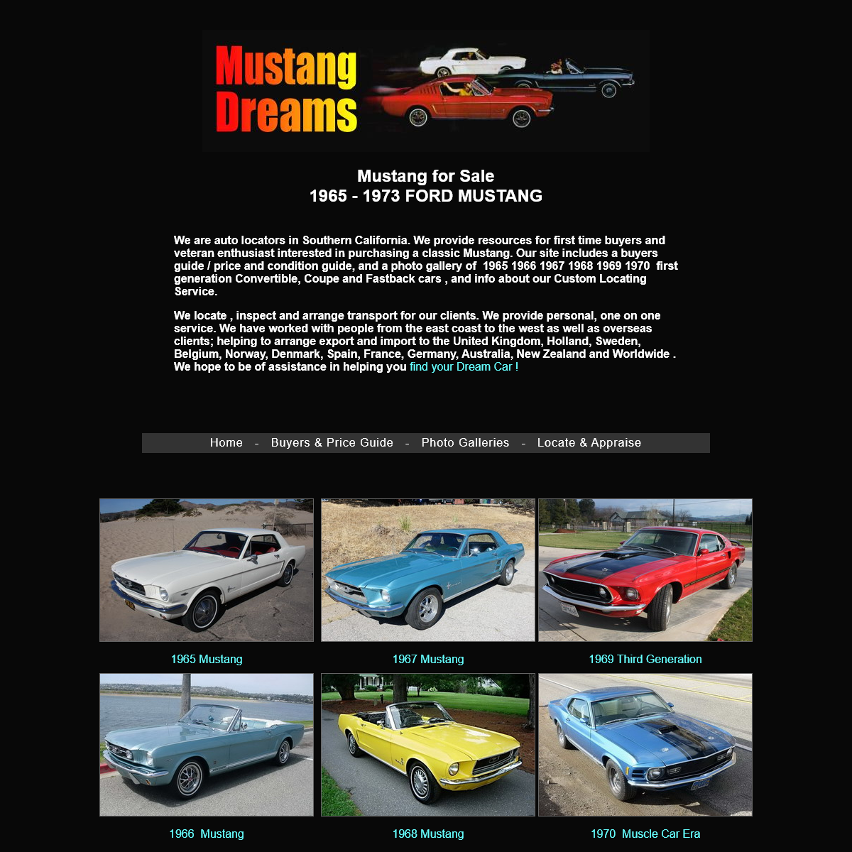 Mustangs for Sale FREE Ads 1965 1966 1967 1968 1969 1970 Mustang